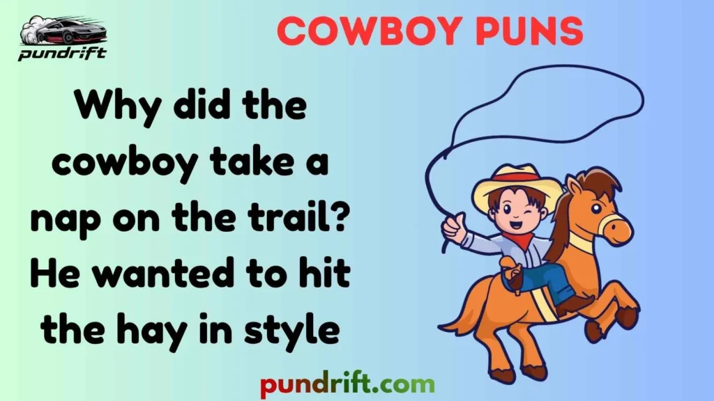 Cowboy Puns for Kids