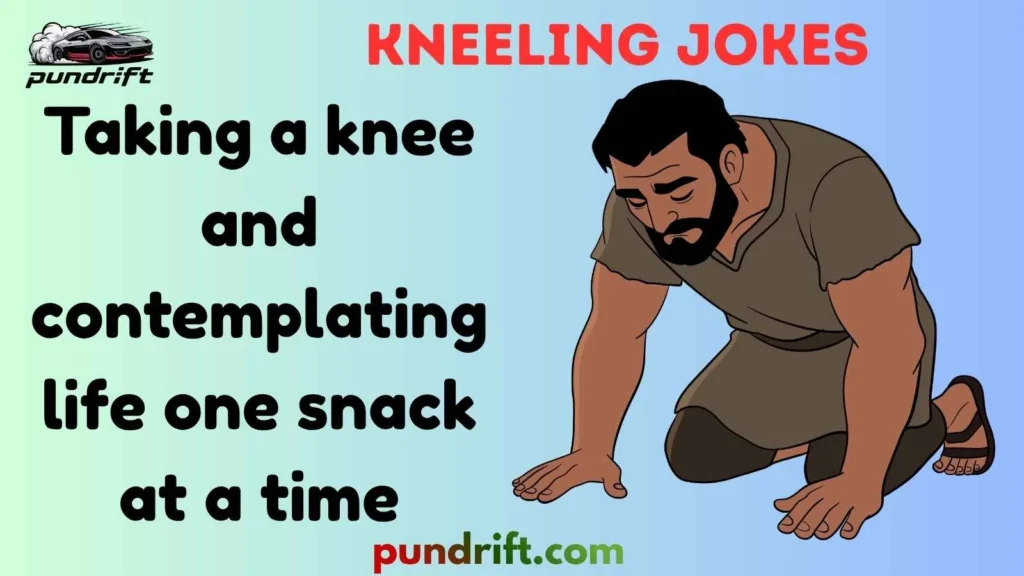 Kneeling Jokes for Social Media Captions