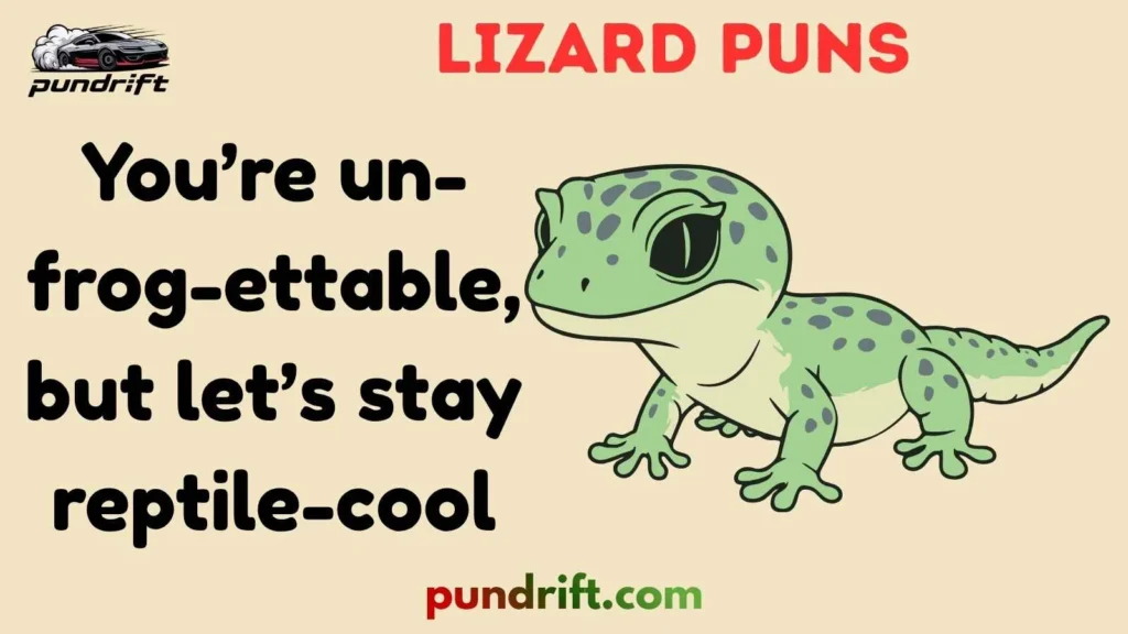 Lizard Puns for Social Media Captions