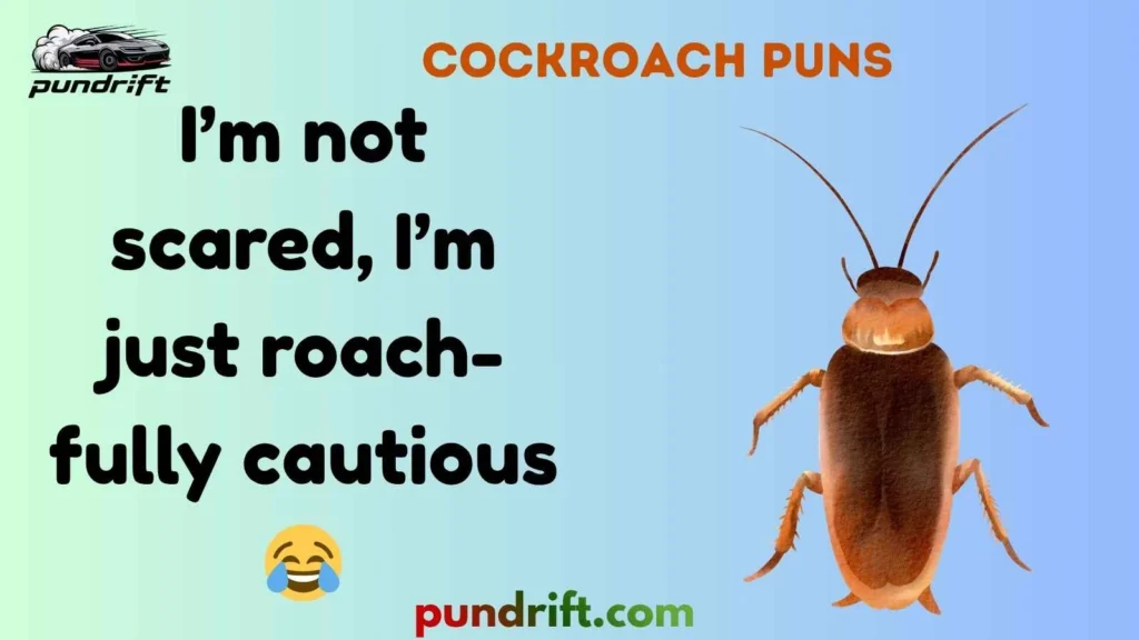 Short Cockroach Puns for Instagram