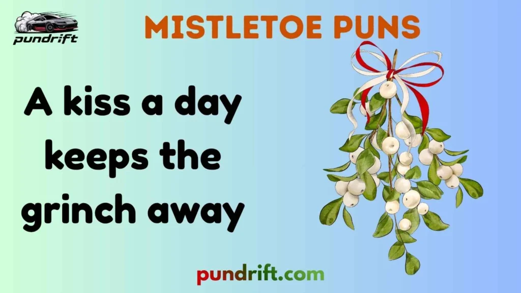 Short Mistletoe Puns for Instagram