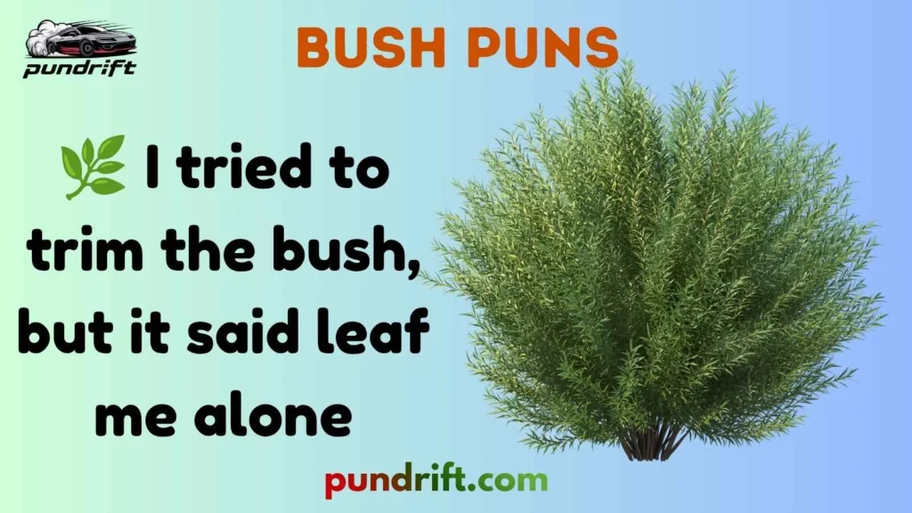 Cute Bush Puns