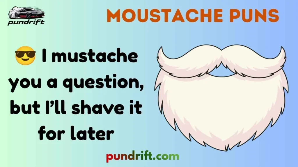 Short Moustache Puns for Instagram
