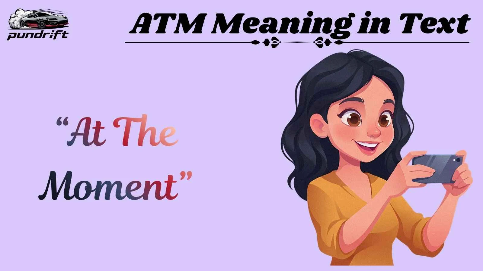 ATM Meaning in Text