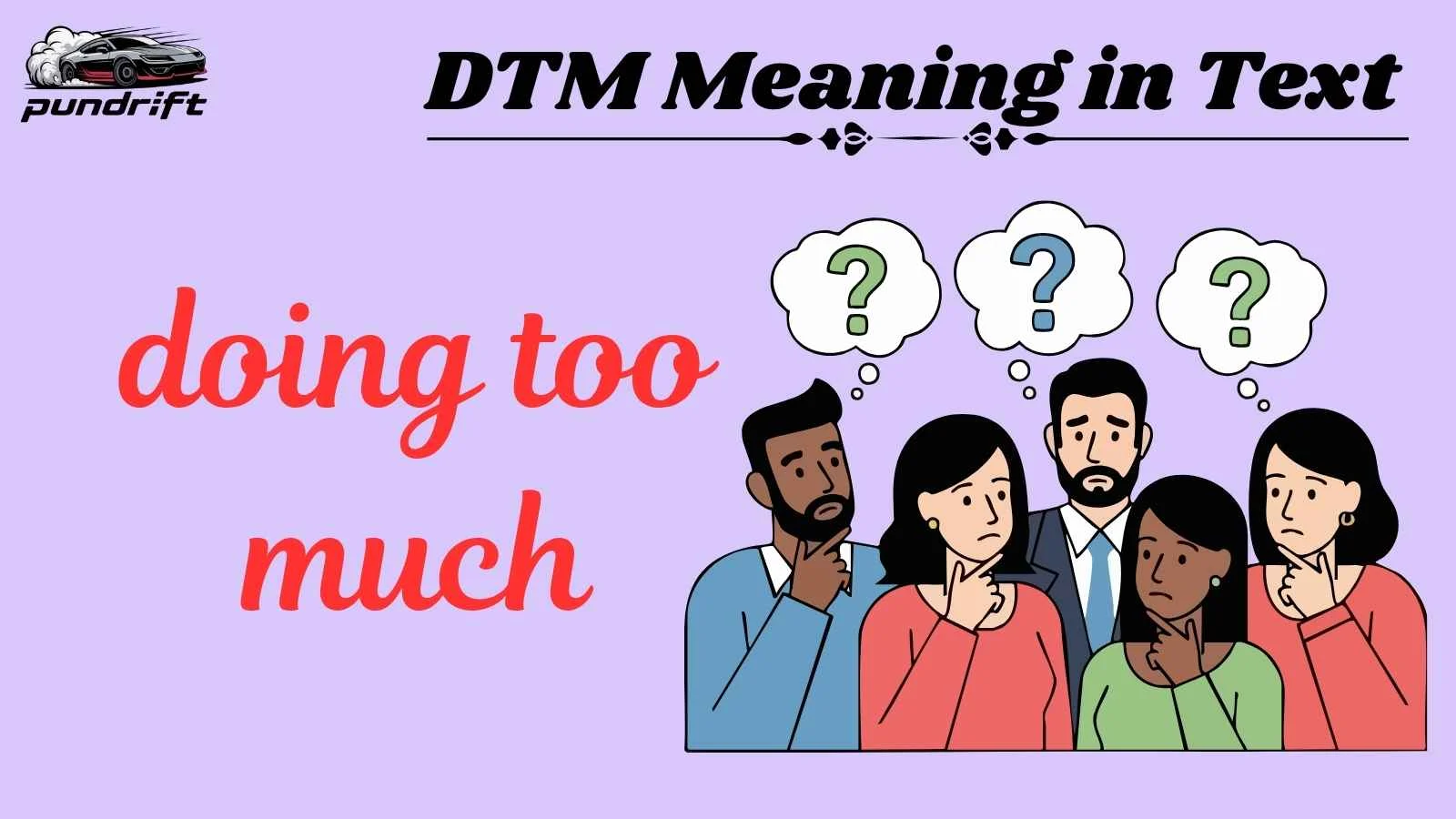 DTM Meaning in Text