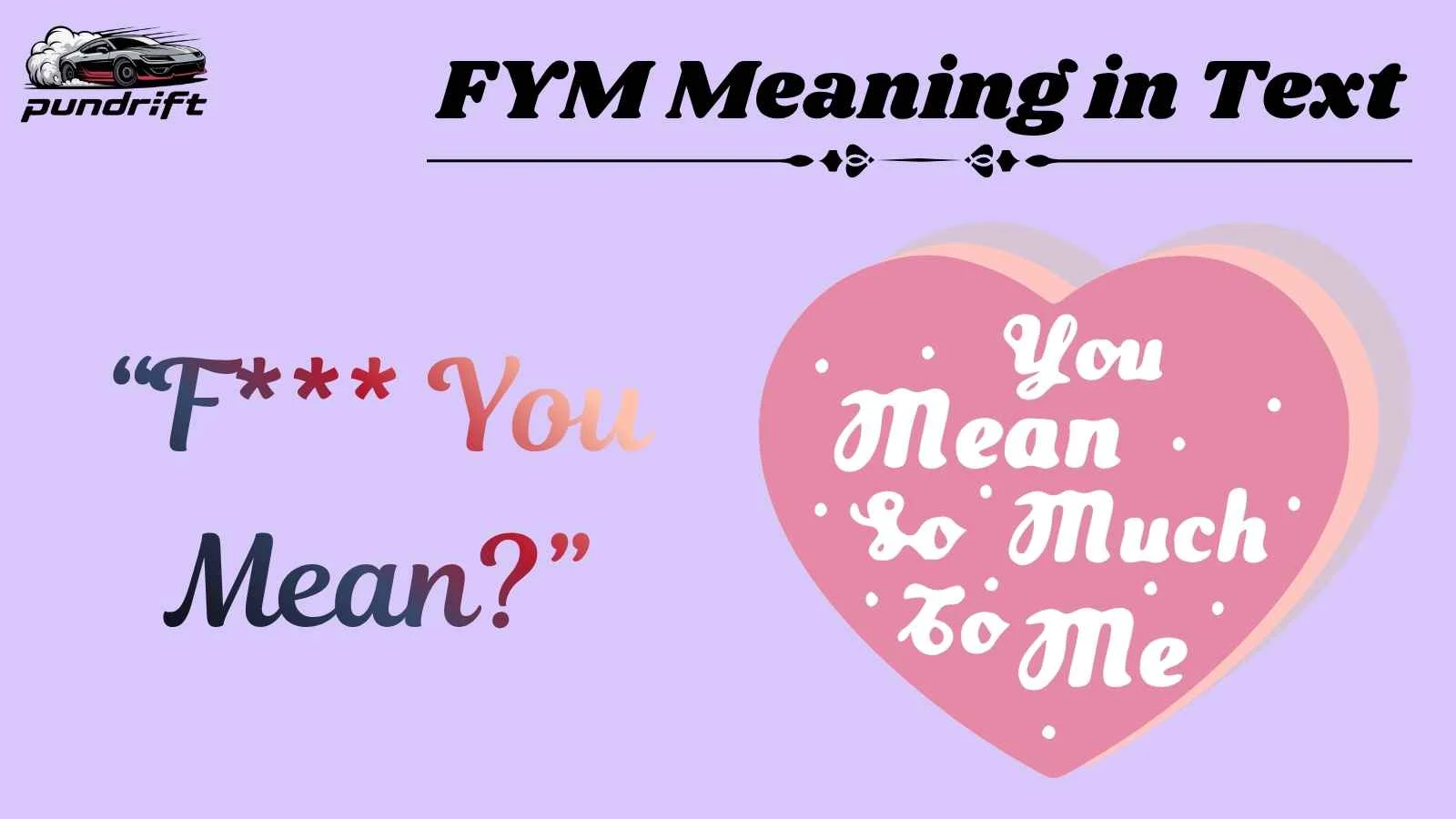 FYM Meaning in Text