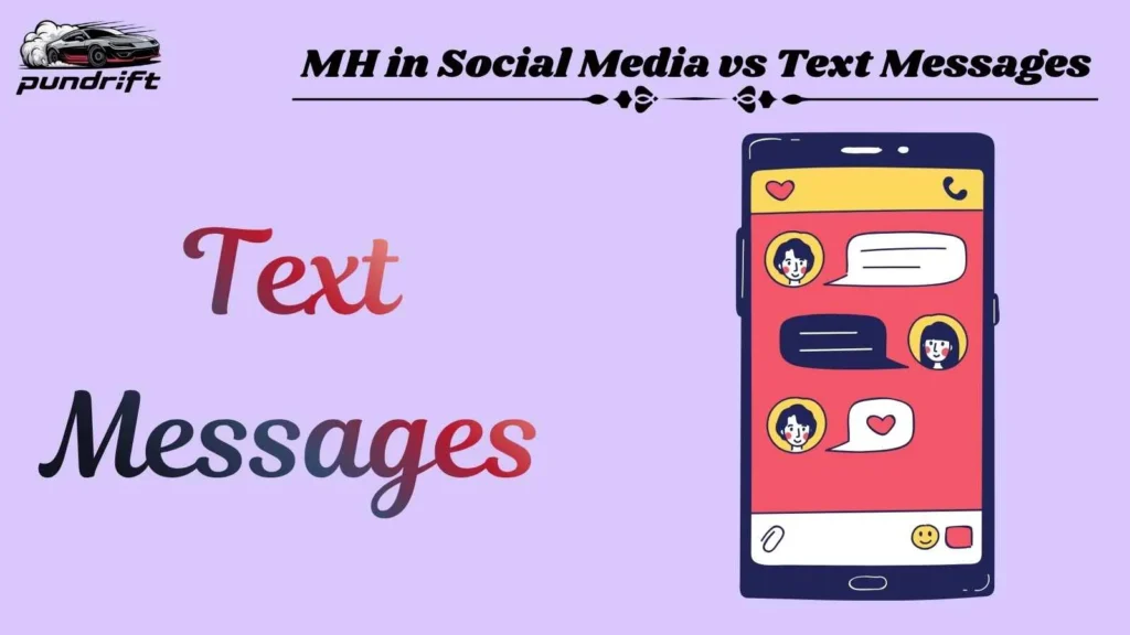 MH in Social Media vs Text Messages