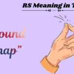 RS Meaning in Text
