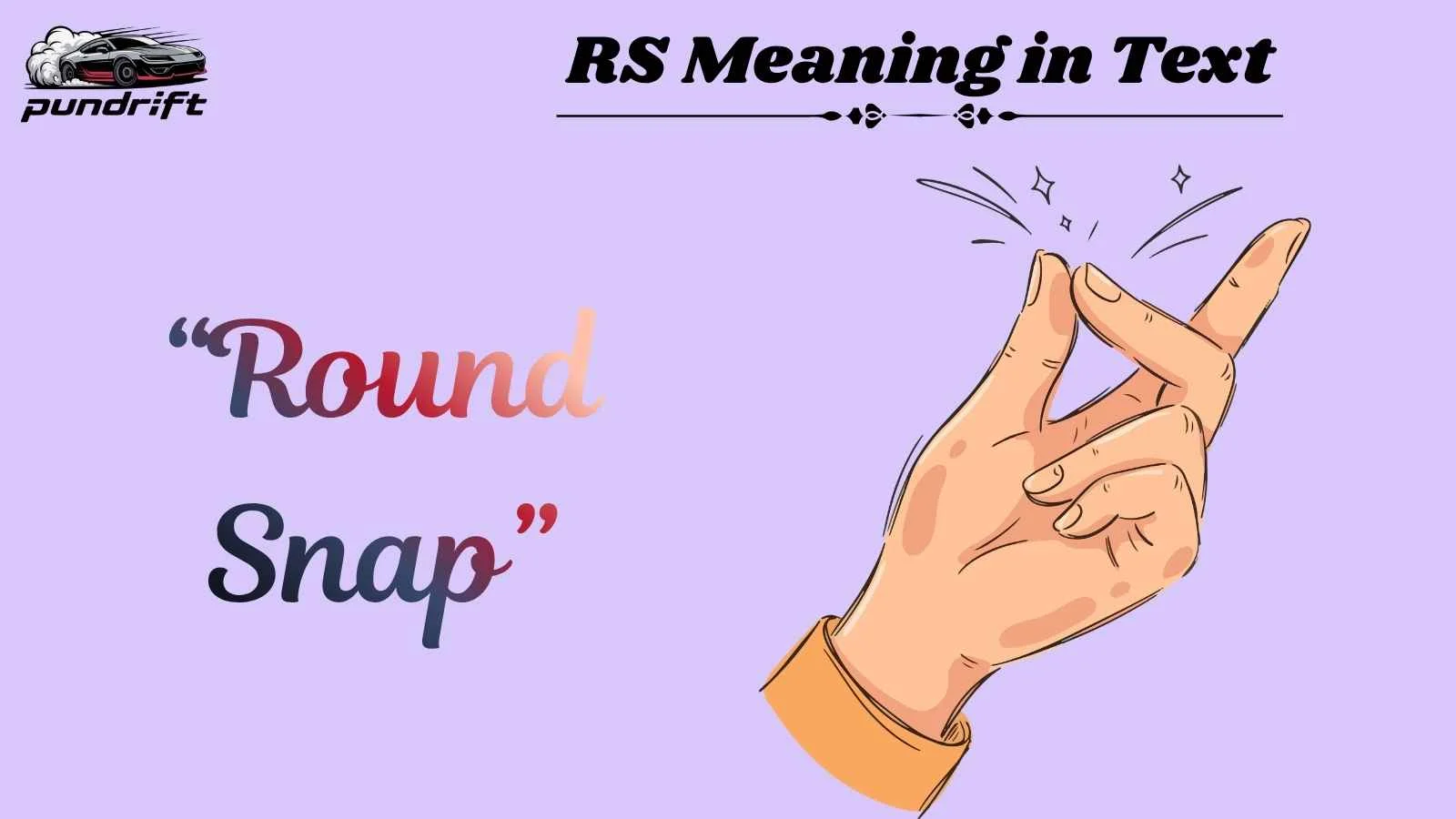 RS Meaning in Text