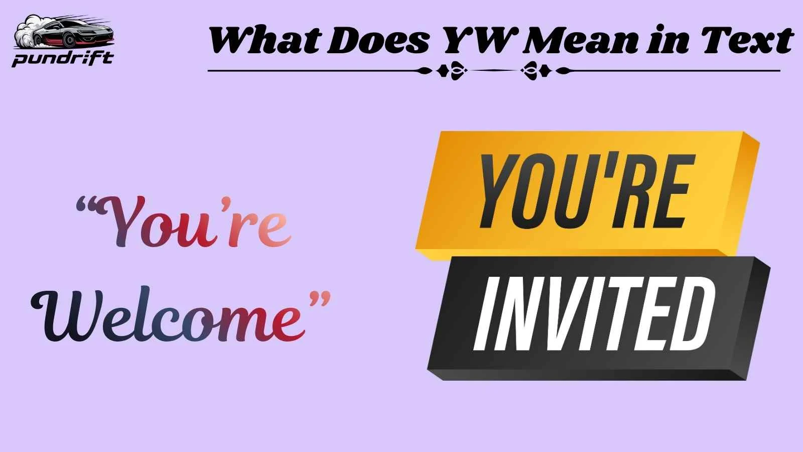 What Does YW Mean in Text