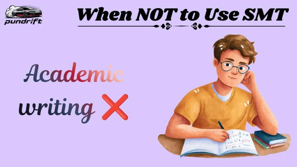 When NOT to Use SMT