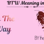 BTW Meaning in Text