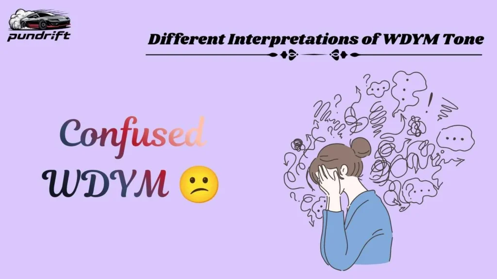 Different Interpretations of WDYM Tone