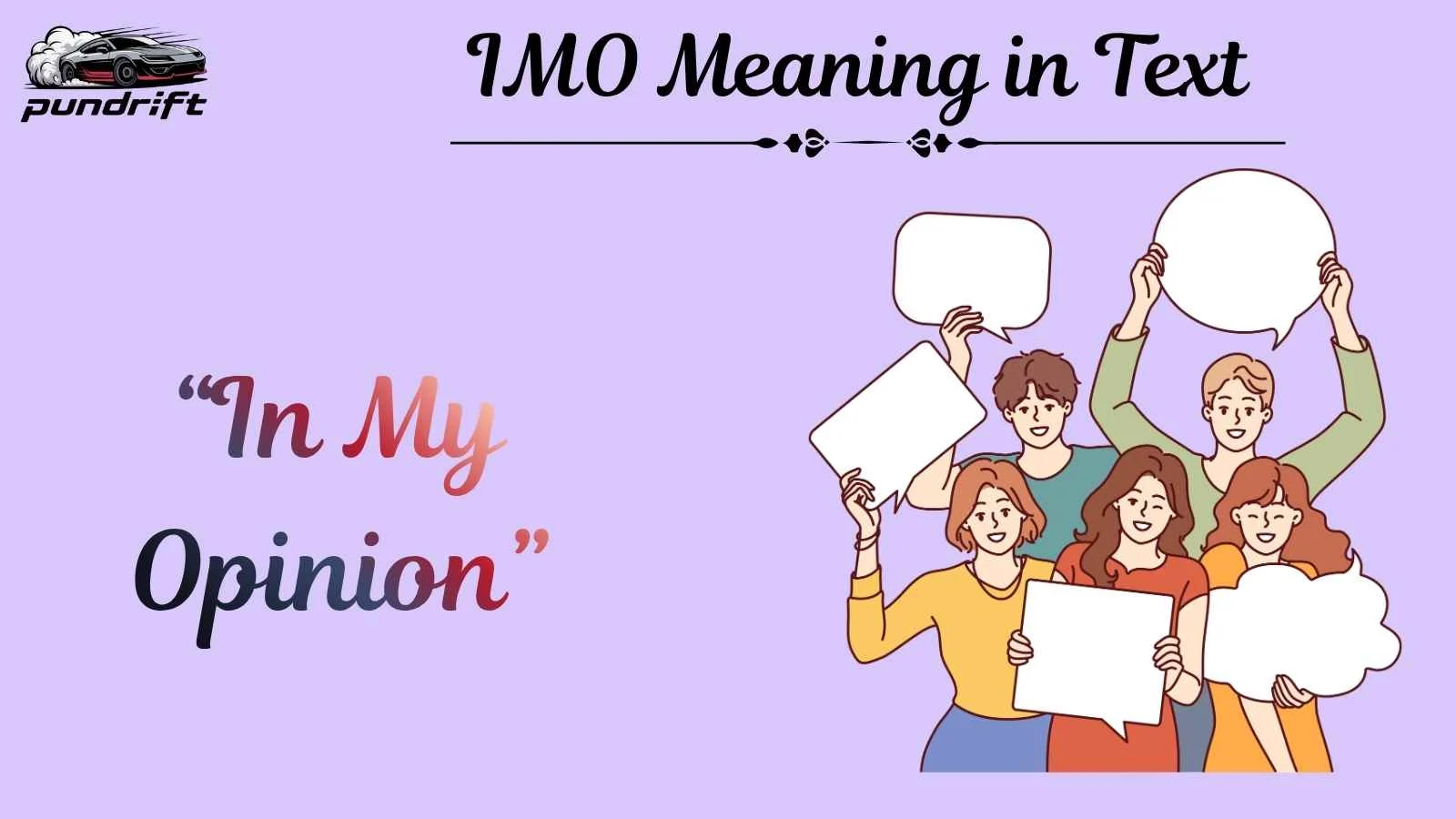 IMO Meaning in Text