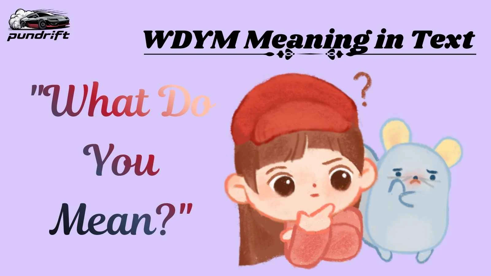 WDYM Meaning in Text