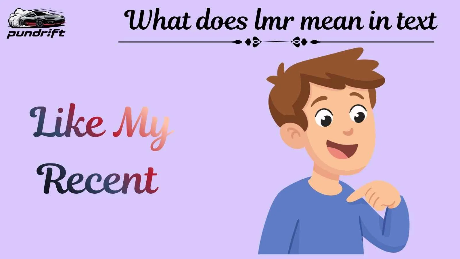 What does lmr mean in text