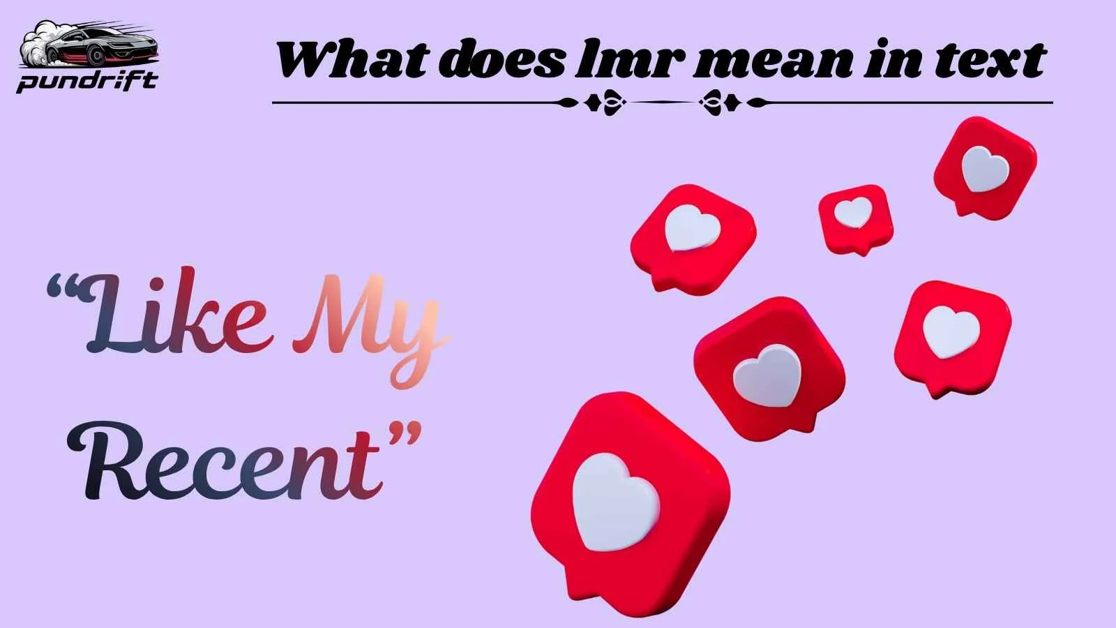 What does lmr mean in text