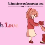 What does ml mean in text
