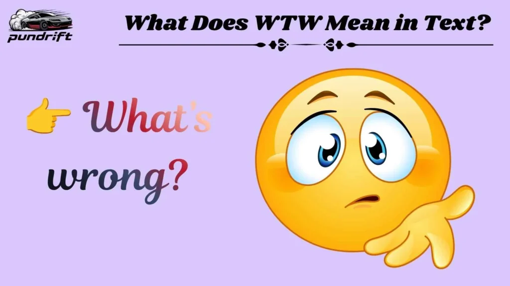 What Does WTW Mean in Text?