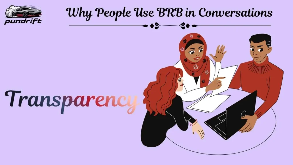 Why People Use BRB in Conversations